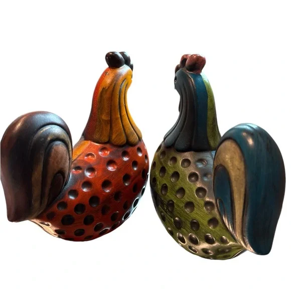 Ardco JapanVintage Folkart Chicken 1960's - Picture 2 of 4